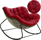 Indoor Outdoor Papasan Giant Patio Rocking Chair