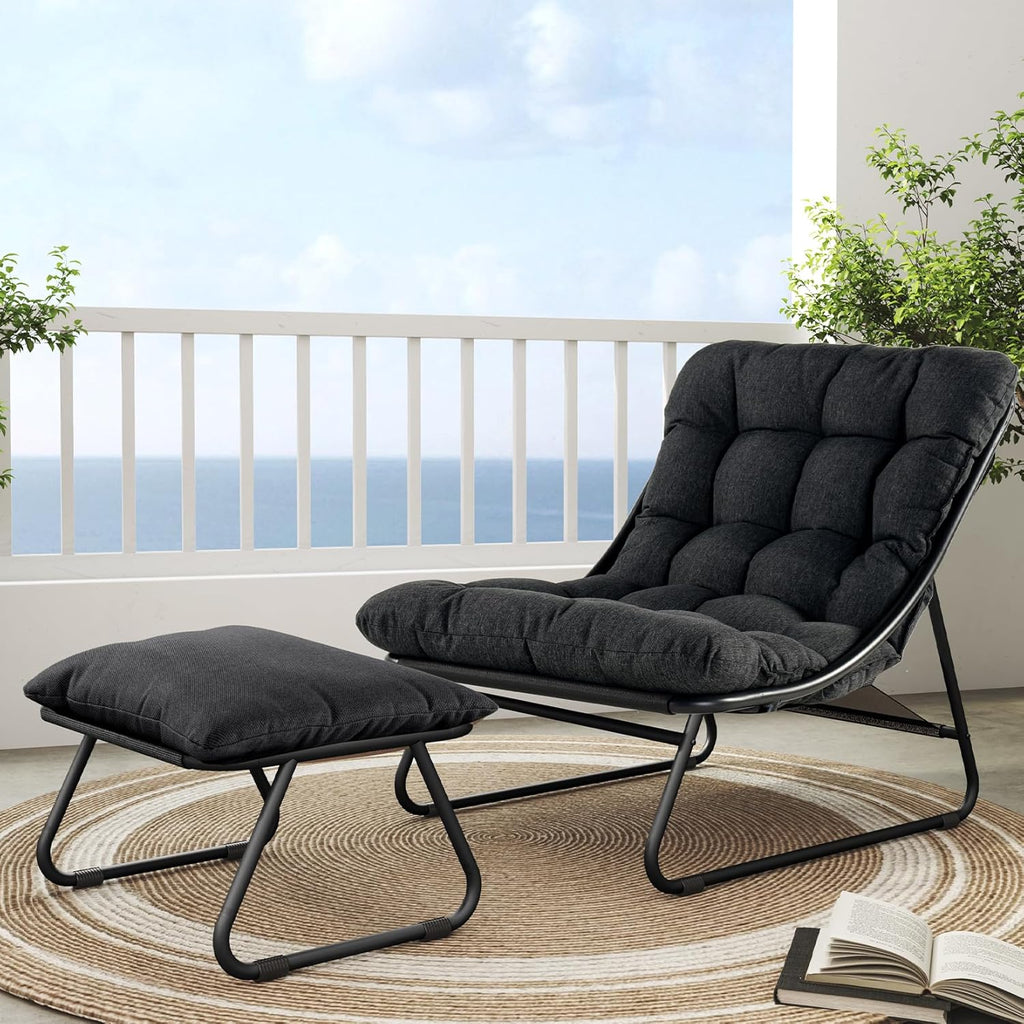 Grand patio Outdoor Lounge Chair with Ottoman